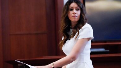 Camille Vasquez speaking at a legal event, symbolizing her rising net worth and professional success in 2025.