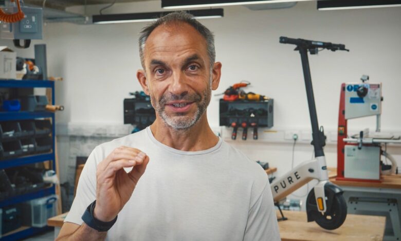 Adam Norris portrait at Pure Electric headquarters