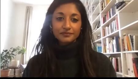 Portrait of Sumi Somaskanda, a prominent global journalist known for her fearless reporting and dedication to truth.