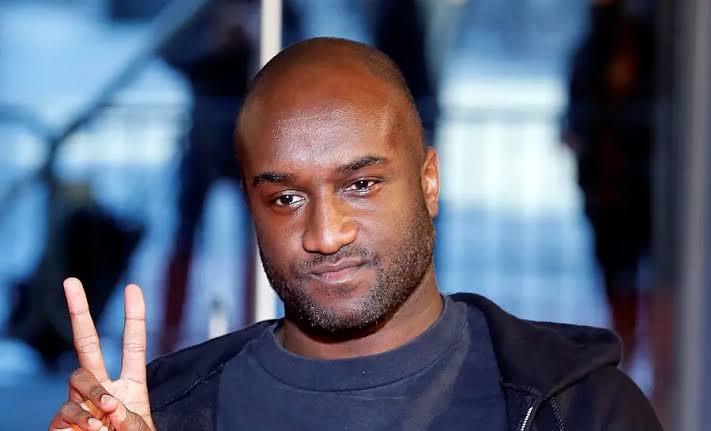 Virgil Abloh wearing Off-White design at a fashion event