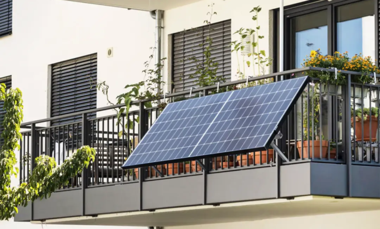 Balcony solar power plant